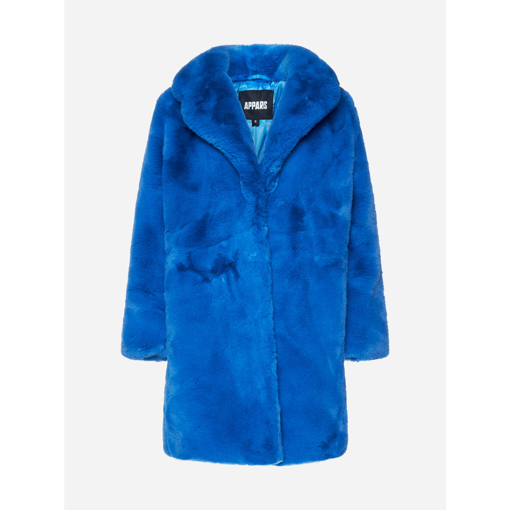 Apparis fur Coat Blue