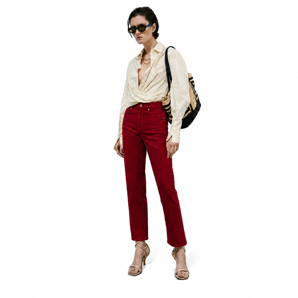 Patrizia Pepe Trousers Futuristic Red — view 2