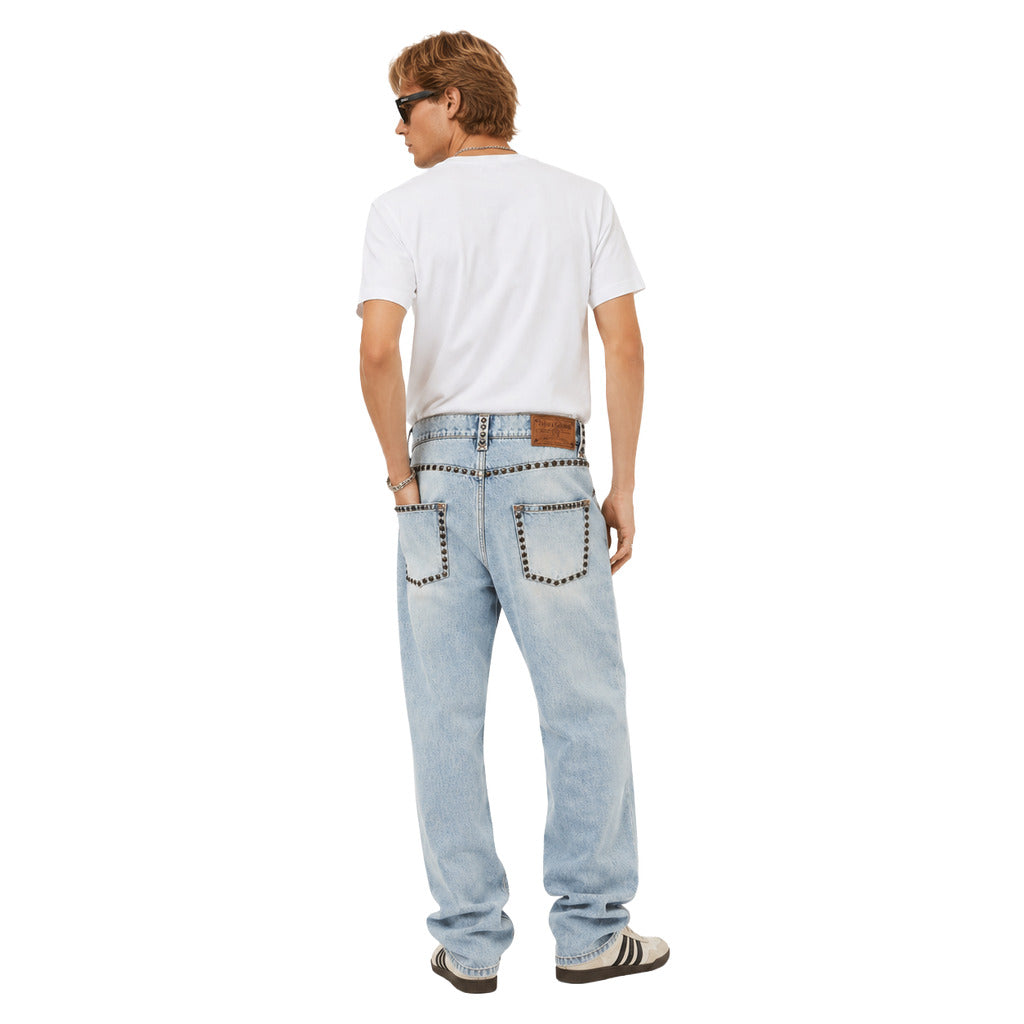 Dolce & Gabbana Pantalone In Denim Con Borchie — view 2