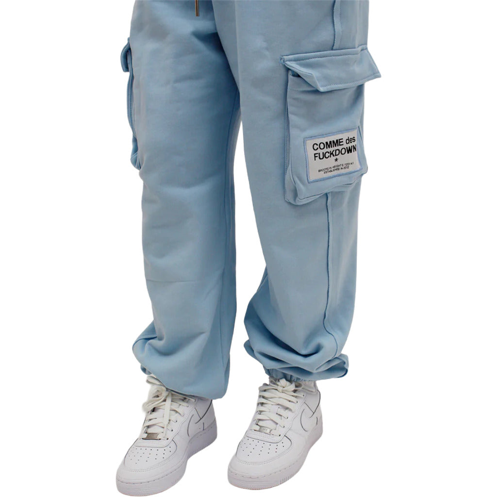 Comme Des Fuckdown Trousers Azzurri