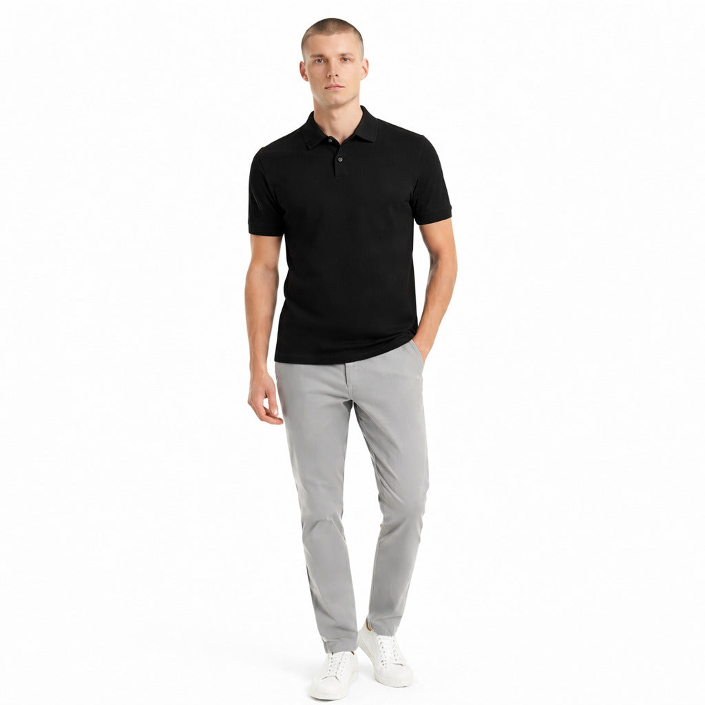 Alpha Studio Polo Shirt Black — view 2