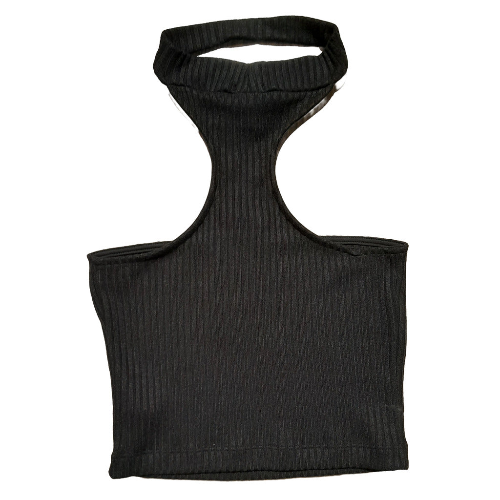 Comme Des Fuckdown Top Nero Con Etichetta — view 2