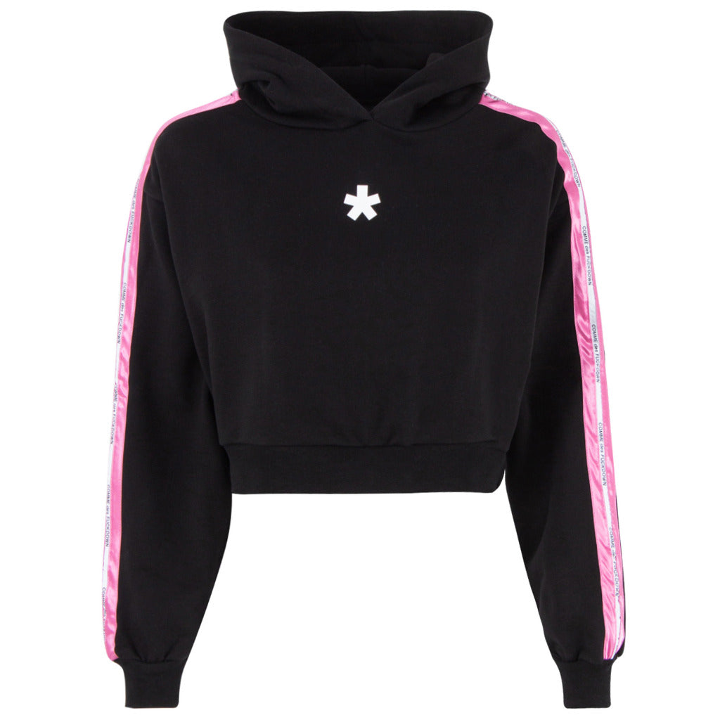 Comme Des Fuckdown Sweatshirt Short Hooded Fuchsia