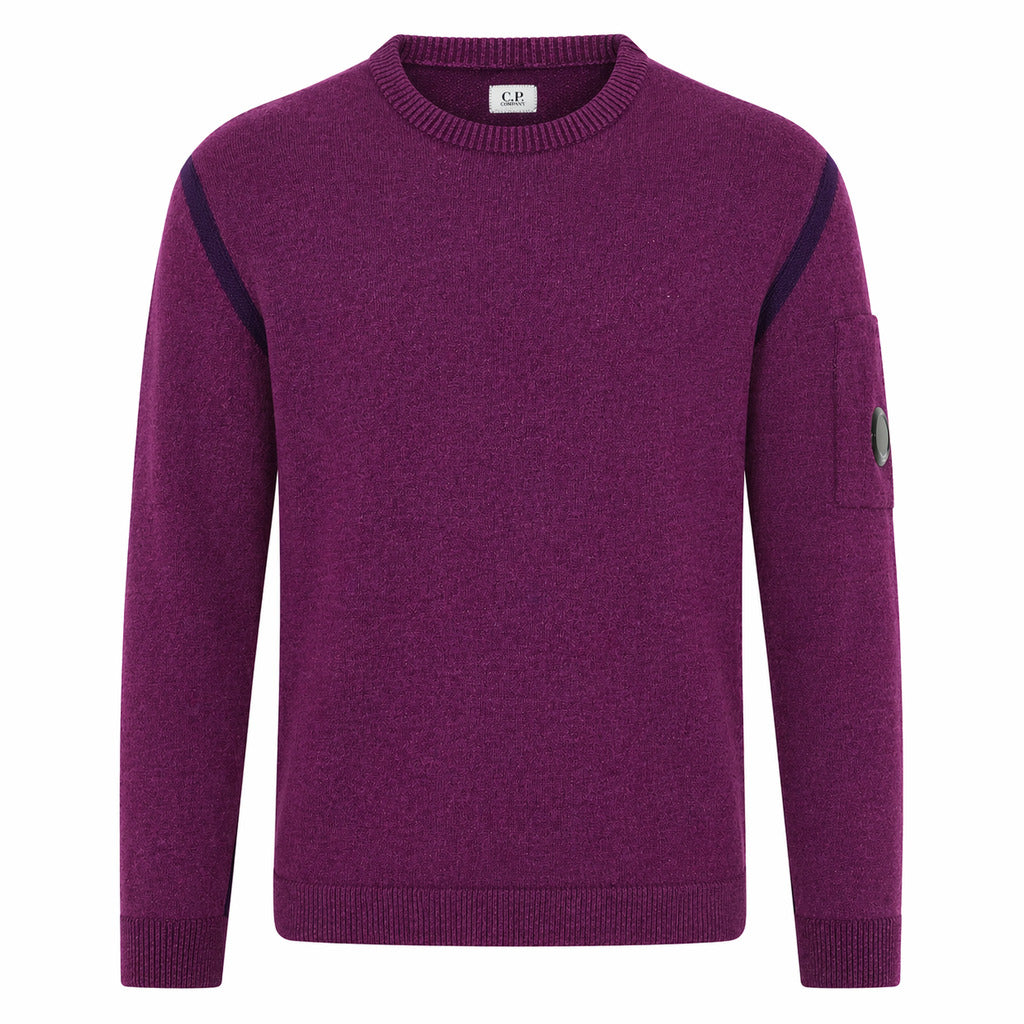 C.P. Company Linen Sweater Taschino Purple