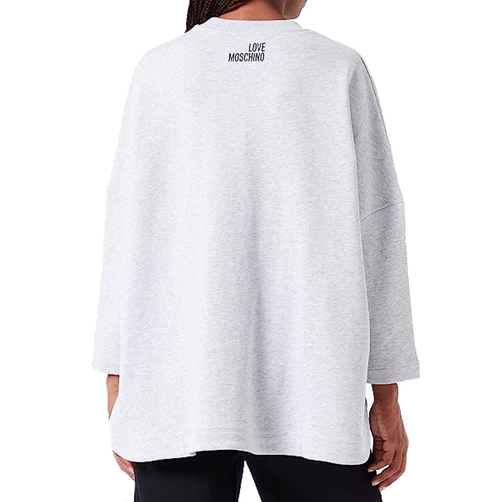 Love Moschino Women'S Oversized Crewneck Sweatshirt With Glued-Effect Glitter — view 2