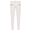 Balmain Cotton Jeans Slim Fit Bianchi White