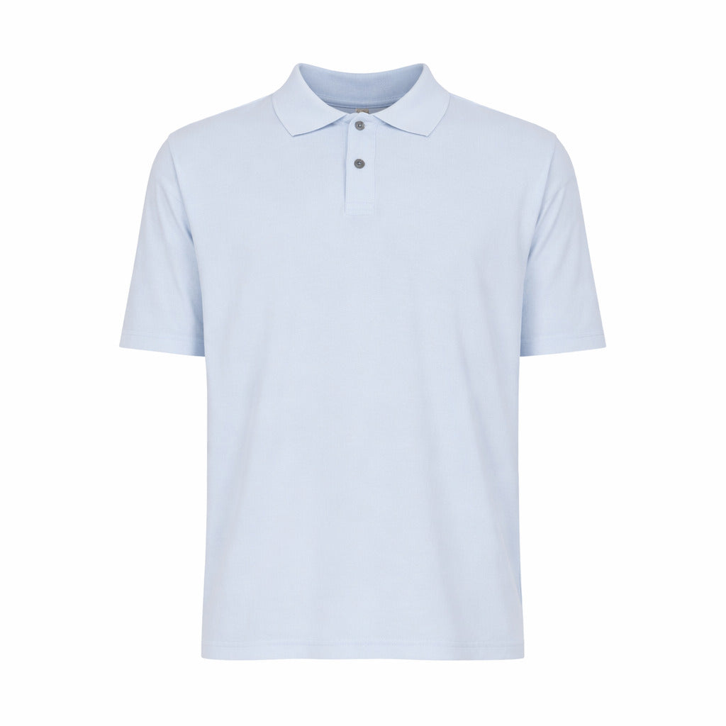Alpha Studio Cotton Polo Ghiaccio