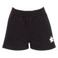 Comme Des Fuckdown Cotton Shorts Neri Bandina Fuchsia