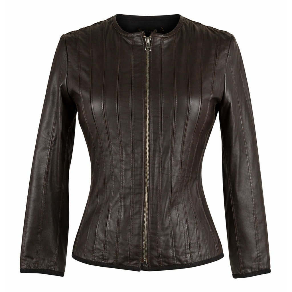 Emilio Romanelli leather Discover The Jacket — Giacca Pelle Chiusura Black