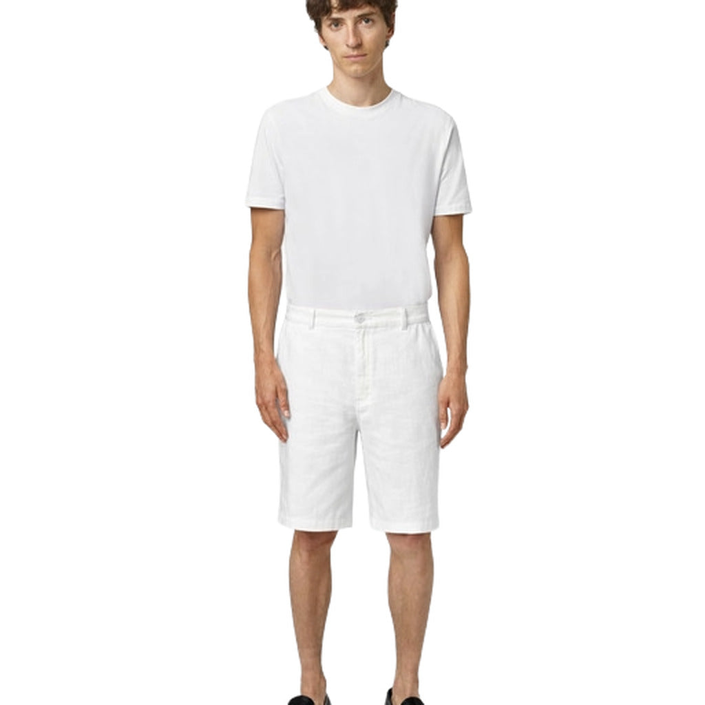 alpha studio - shorts - au-1471q-bianco