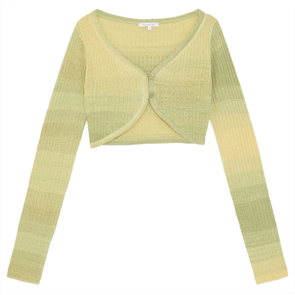 Patrizia Pepe Sweater Sunny Lime Degradè Yellow — view 2