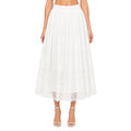 Dolce & Gabbana Cotton Skirt Uncinetto White