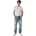 Dolce & Gabbana Cotton Jeans Strappati Blu Blue