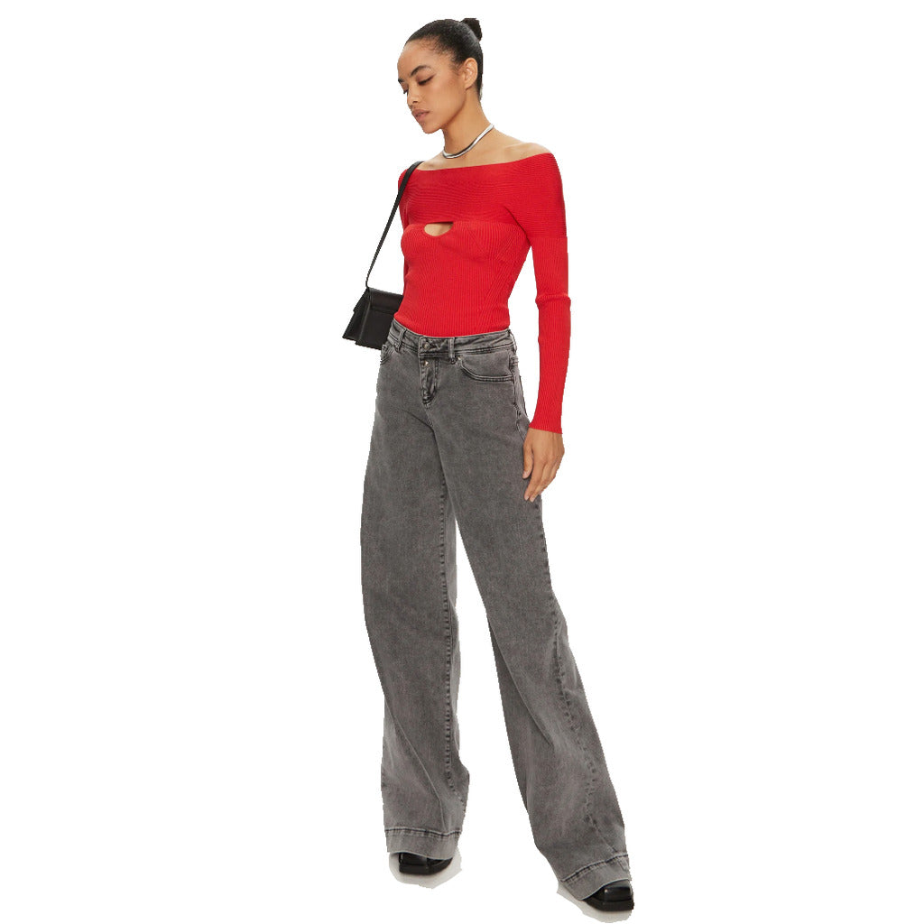 Pinko Viscose Amaranto Sweater Ribbed — view 5