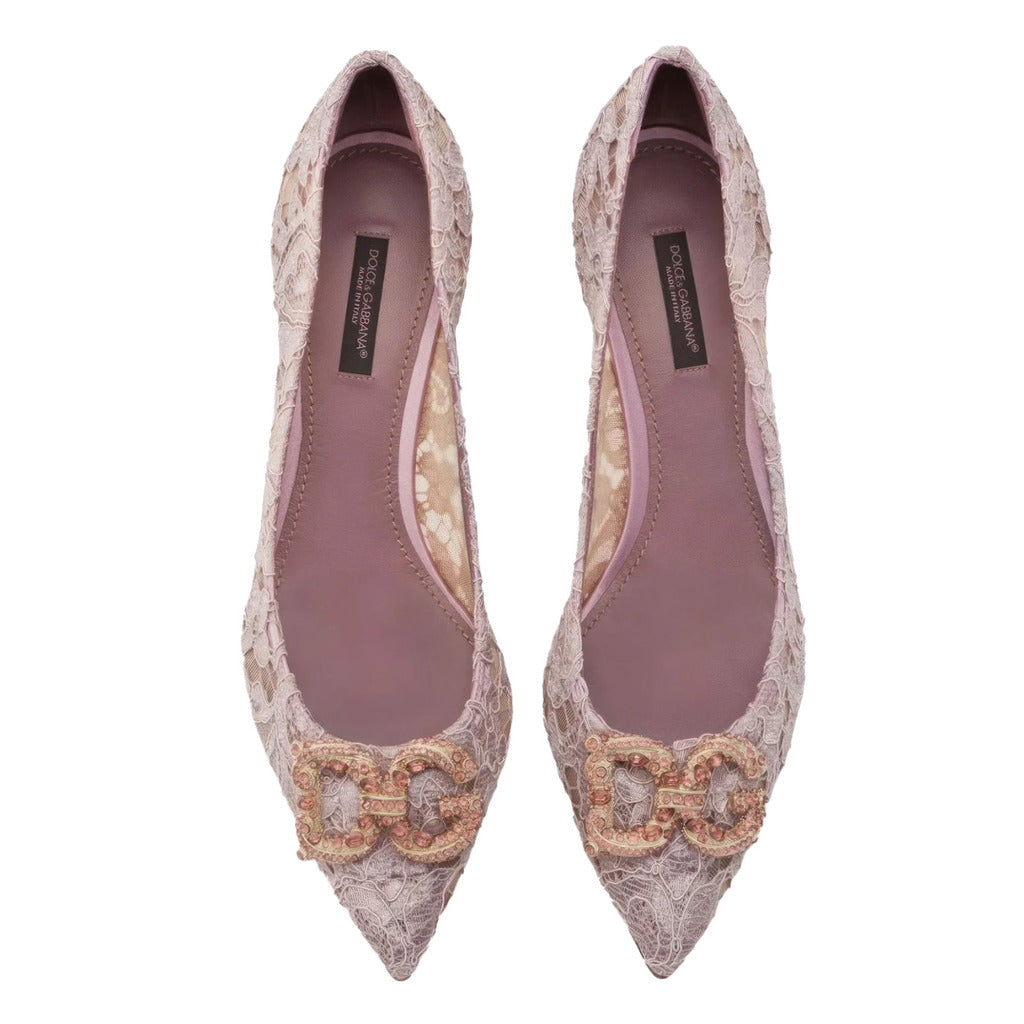 Dolce & Gabbana Lace Heels Pink — view 2