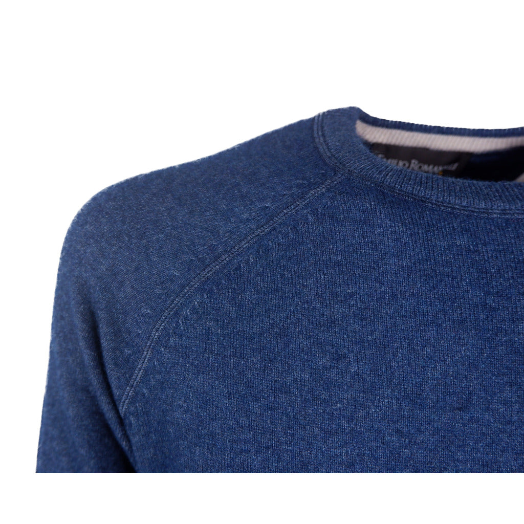 Emilio Romanelli Cashmere Raglan Cut Navy — view 3