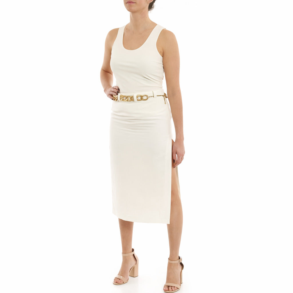Patrizia Pepe Skirt Linen Bianca White — view 2