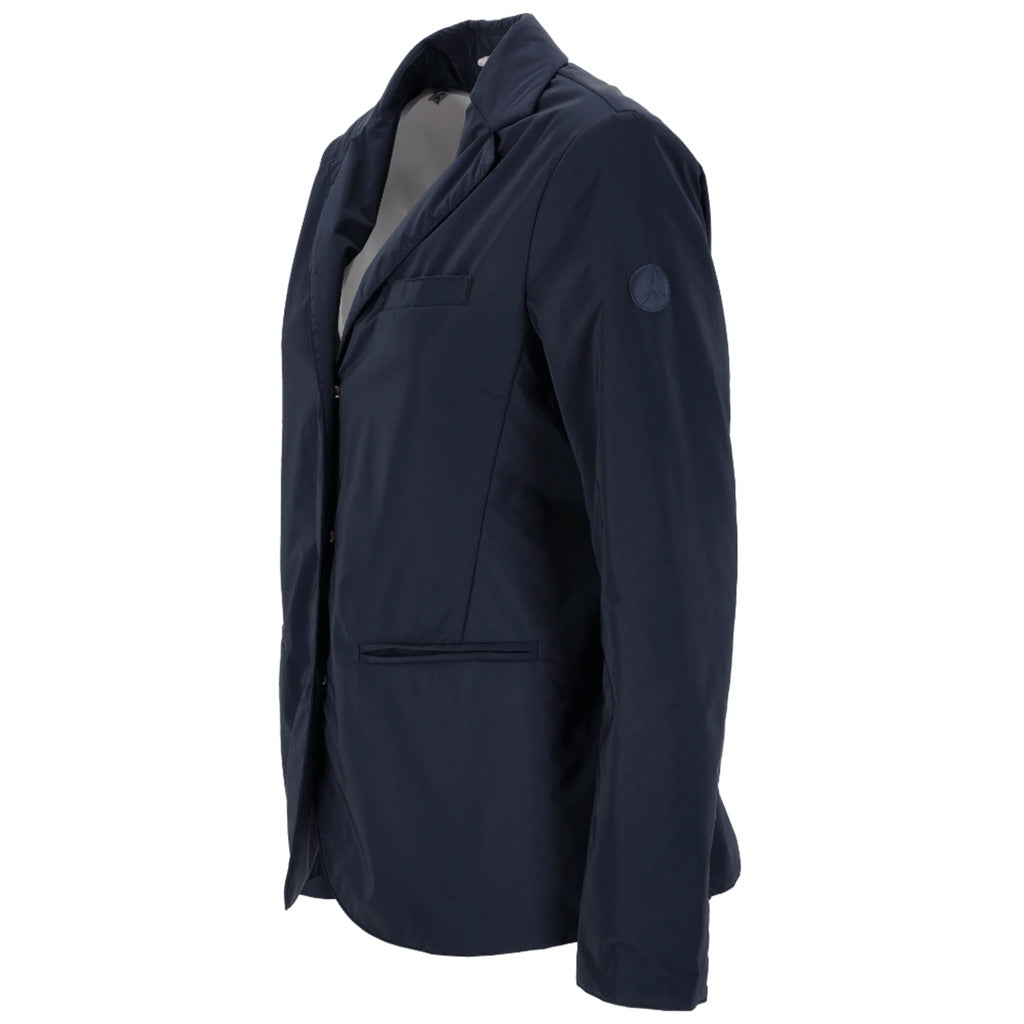 People Of Shibuya leather Nylon Jacket Blue — view 4