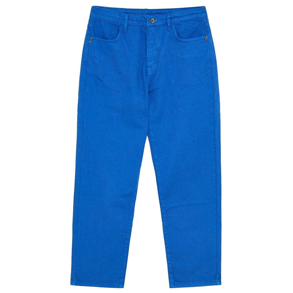 Patrizia Pepe Cotton Trousers Blue Ray — view 2