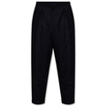 Balmain Cotton Trousers Neri Eleganti Black