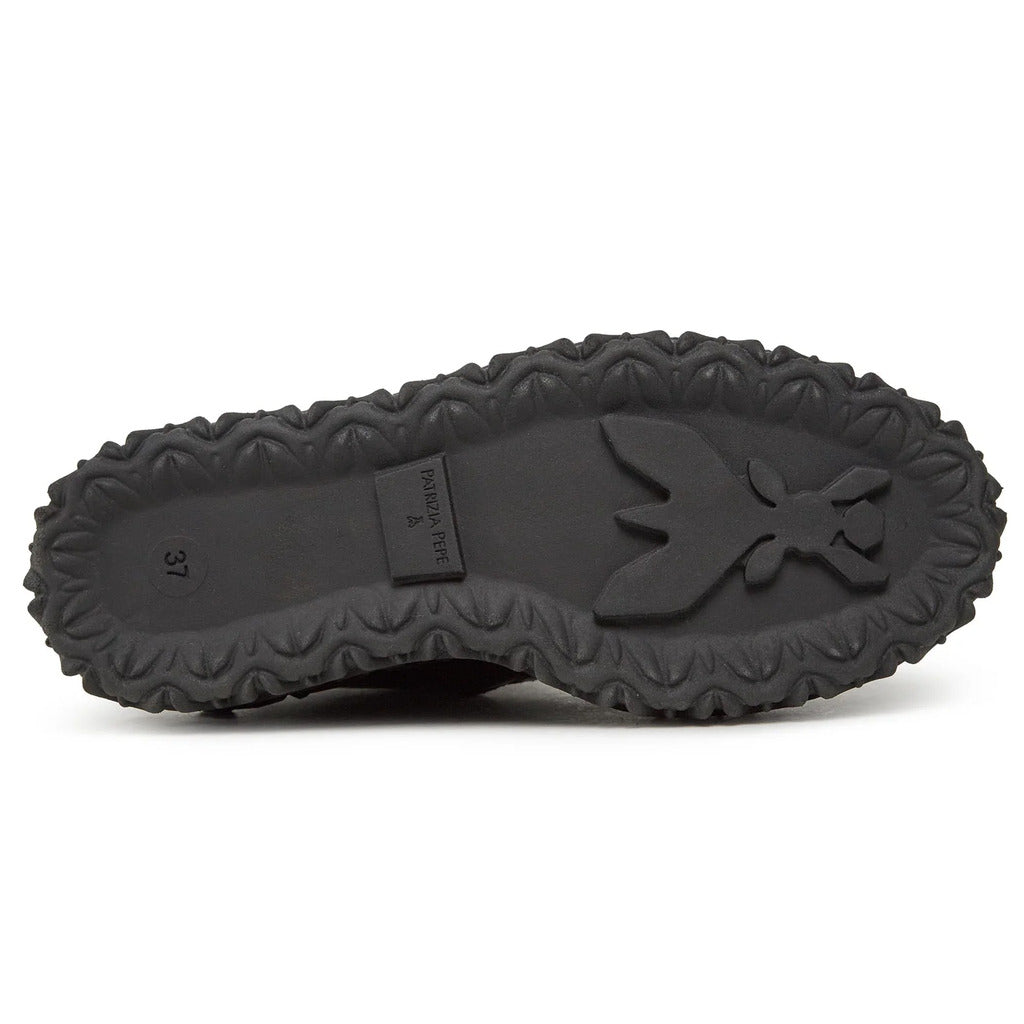 Patrizia Pepe Calfskin Stivaletti Pelle Con Zeppa Black — view 5