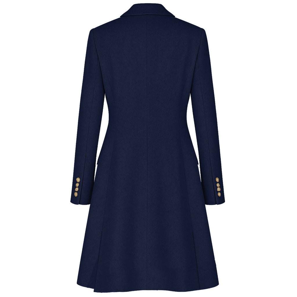Loro Piana Wool Coat Gold Blue — view 3