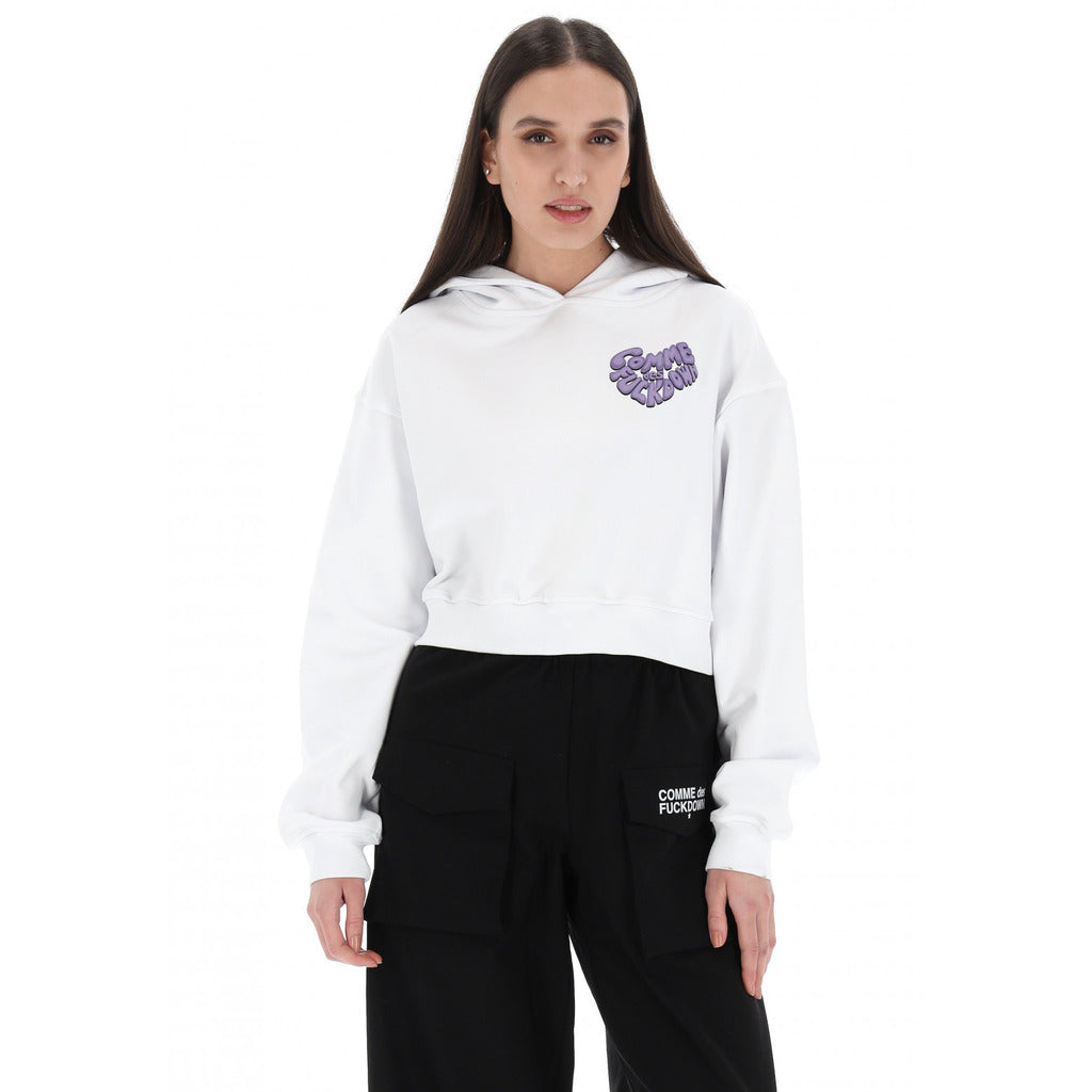 Comme Des Fuckdown Sweatshirt Short White