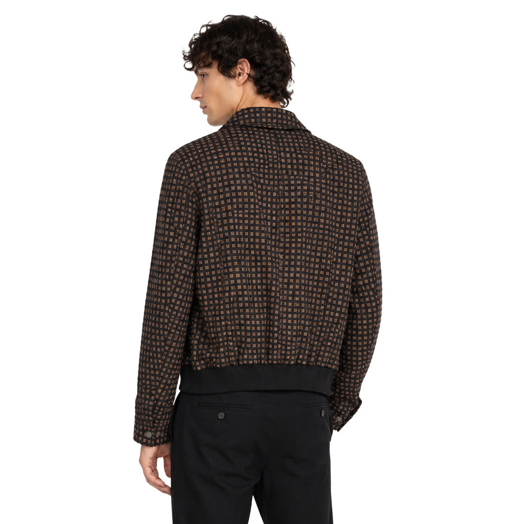 Dolce & Gabbana Lambskin Jacket Checked Black — view 2