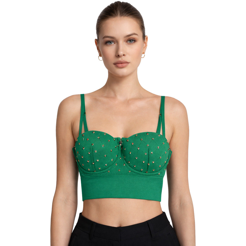 Elisabetta Franchi Top Borchiato — view 2