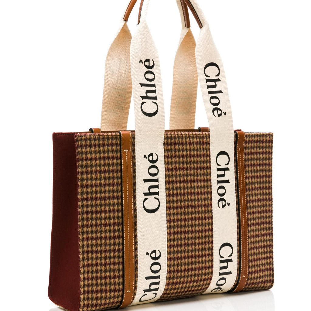 Chloè Wool Crossbody Bag Brown — view 3