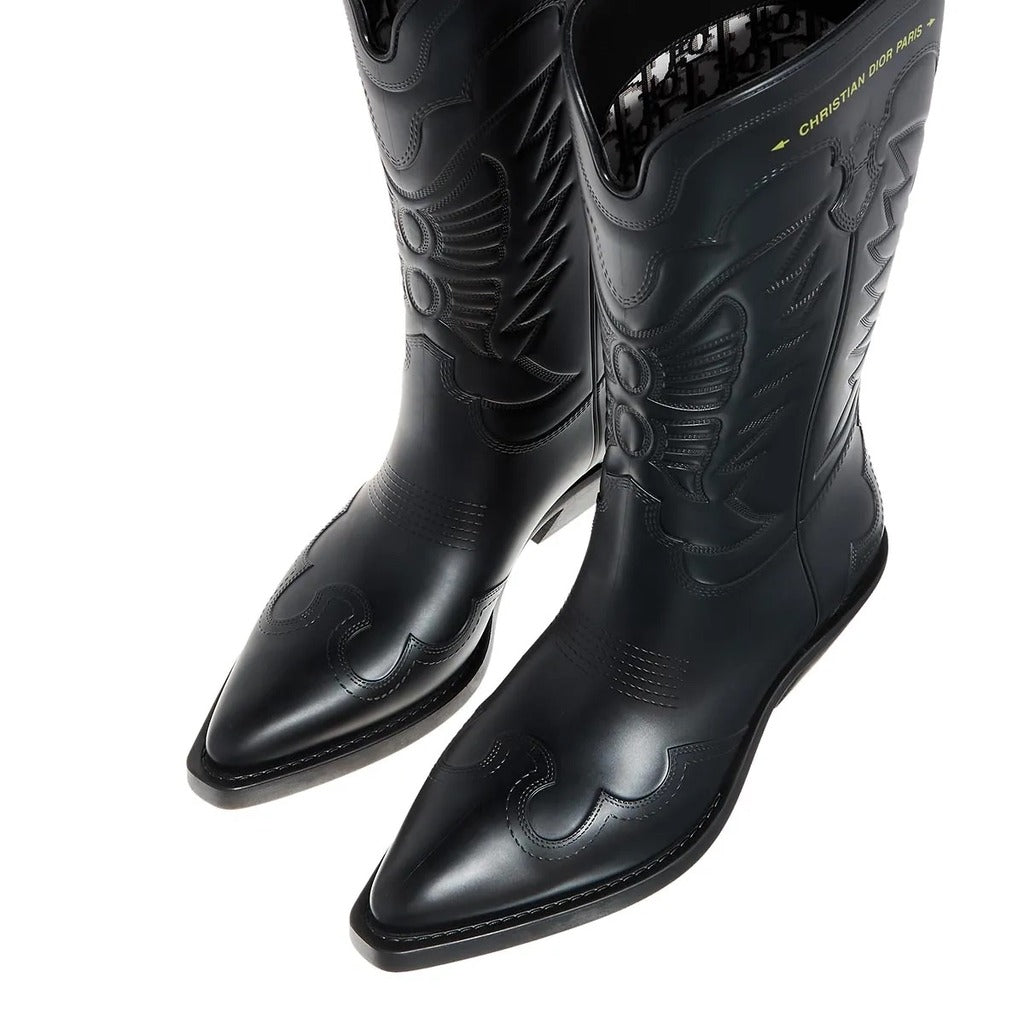 Dior Leather Christian Boots Low Boot Black, Offer A — view 3