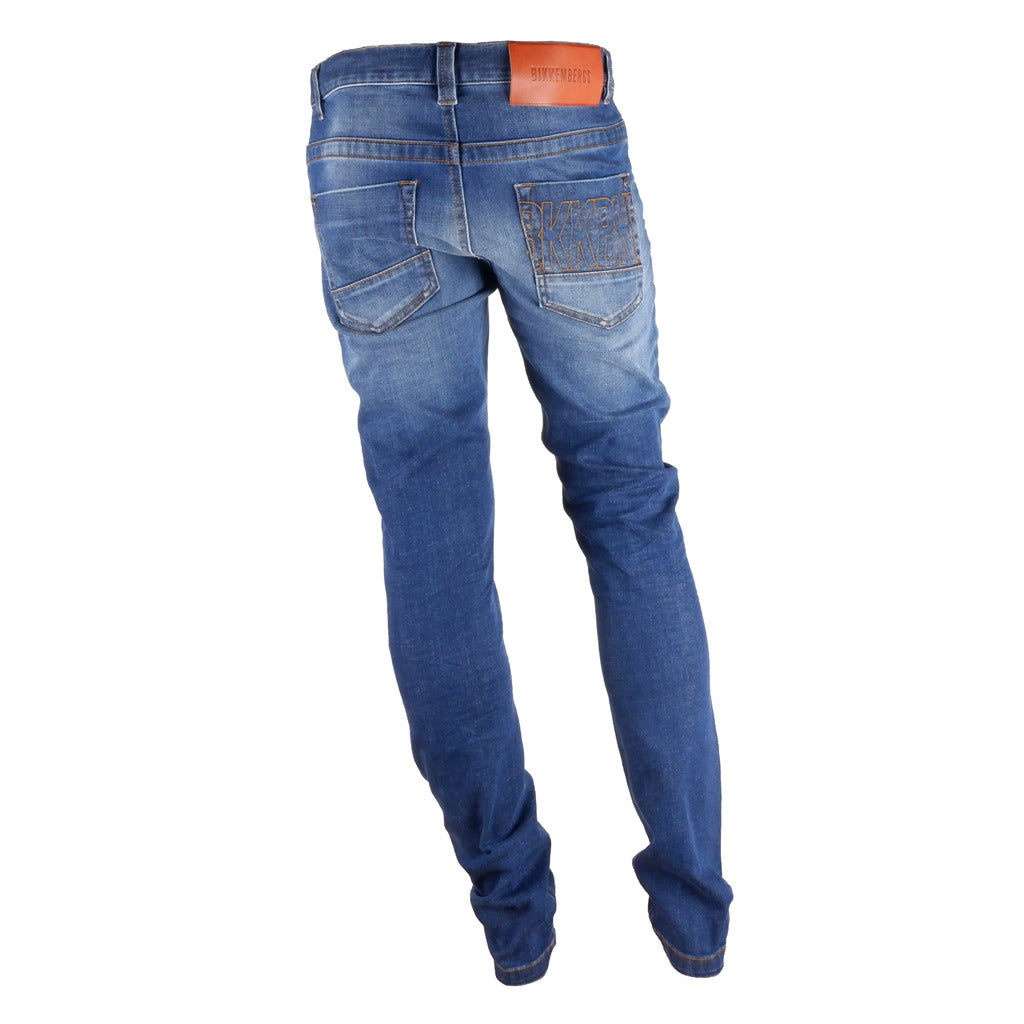 Bikkembergs Dark Blue Jeans, Regular Fit, 5 Pockets — view 2