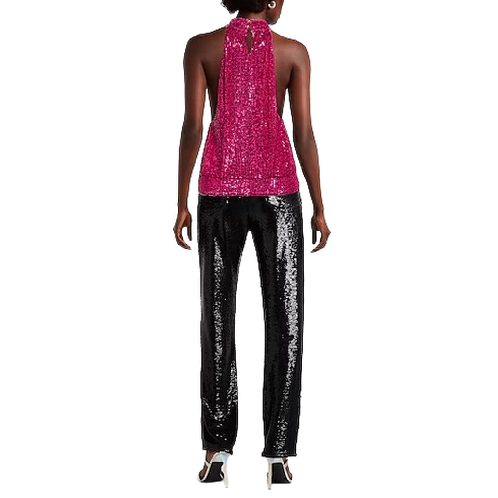 Patrizia Pepe Dress Sequin Fuchsia — view 2
