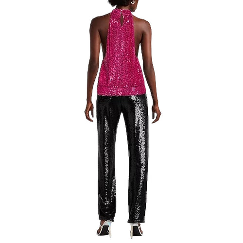 Patrizia Pepe Dress Sequin Fuchsia — view 2