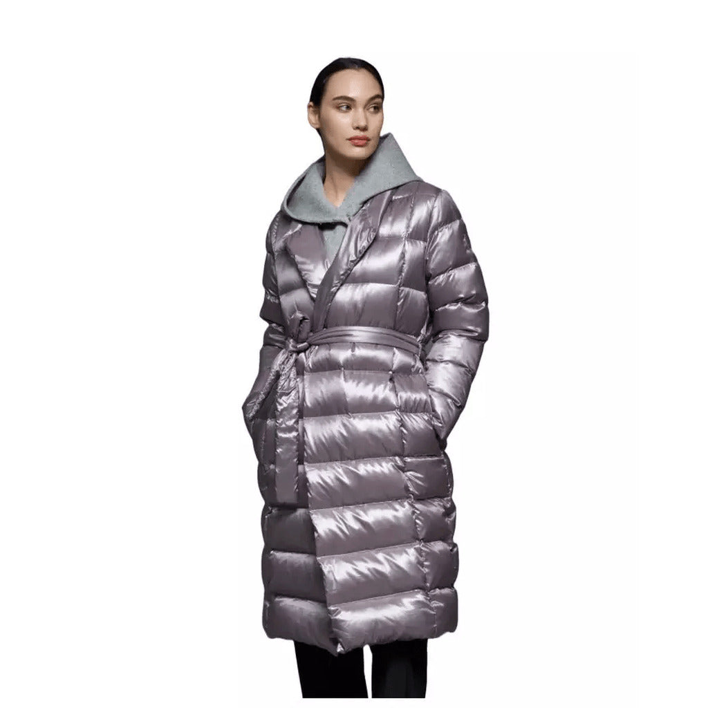 People Of Shibuya Wool Long Quilted Down Jacket In Ultralight Technical
