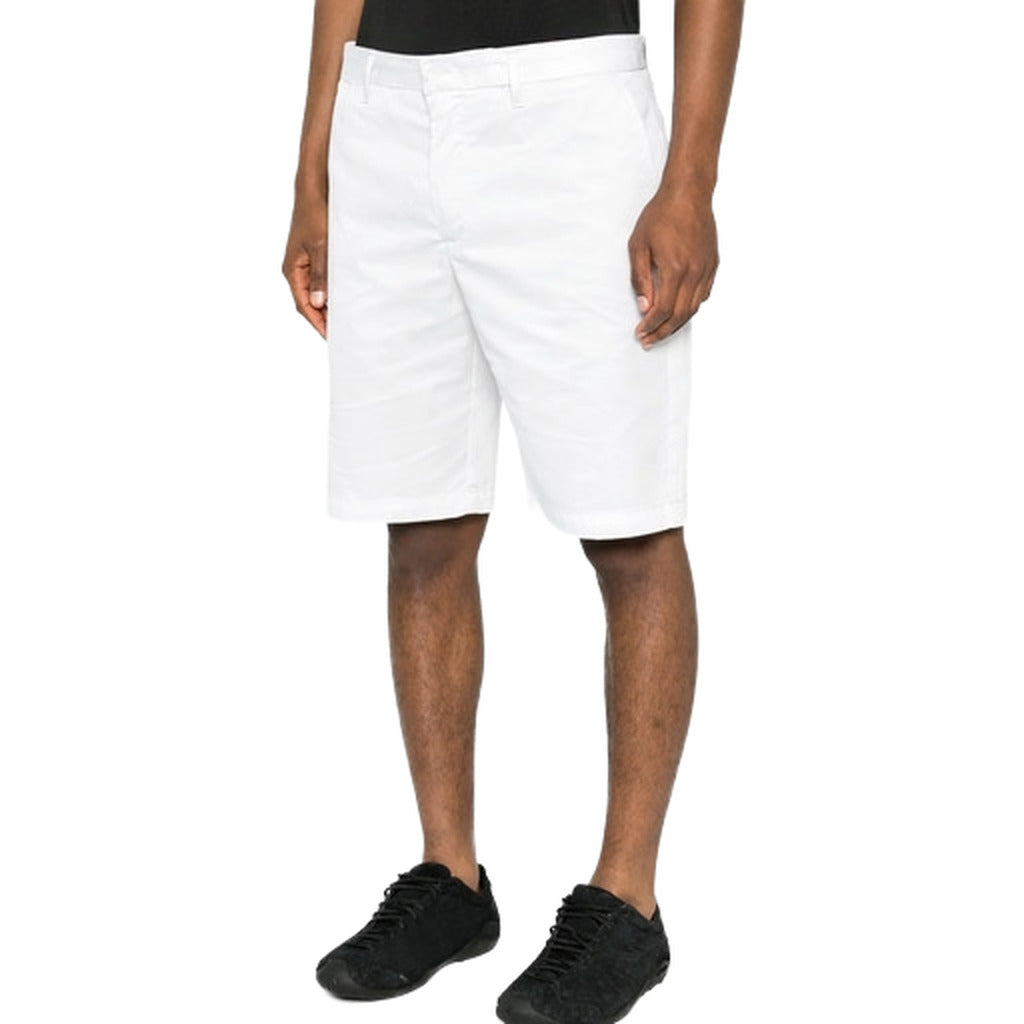 alpha studio - shorts - au-1504q-bianco