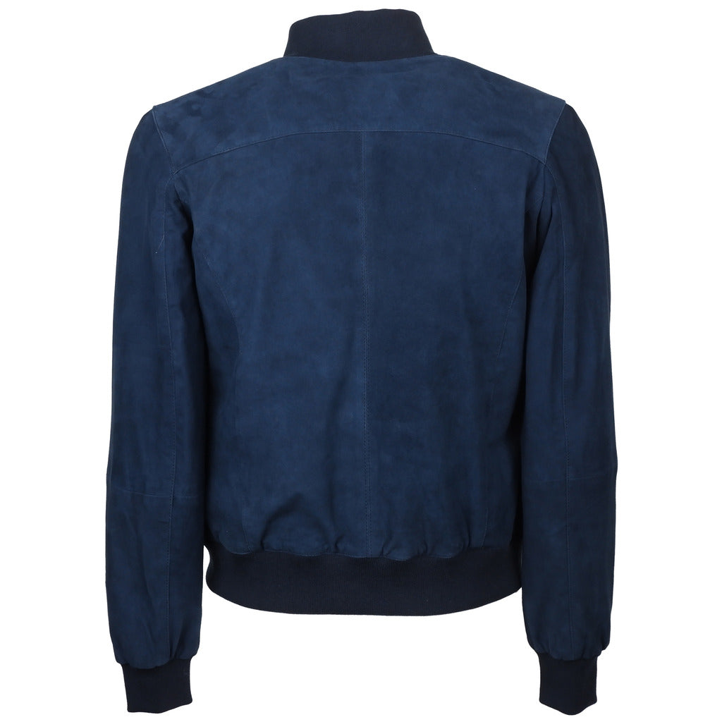 Emilio Romanelli Suede Jacket Blue — view 3