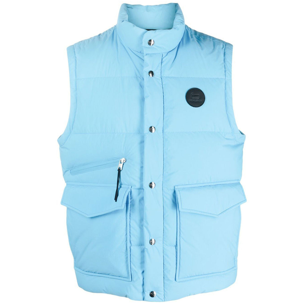 Woolrich Vest Down Jacket Light Blue
