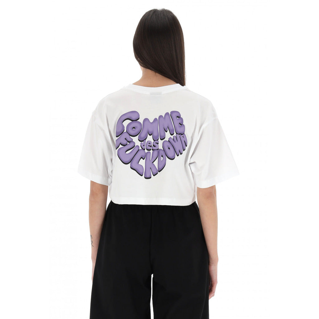 Comme Des Fuckdown Top Grey White — view 2