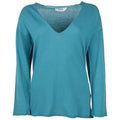 Alpha Studio Cotton Sweater Neck V Green