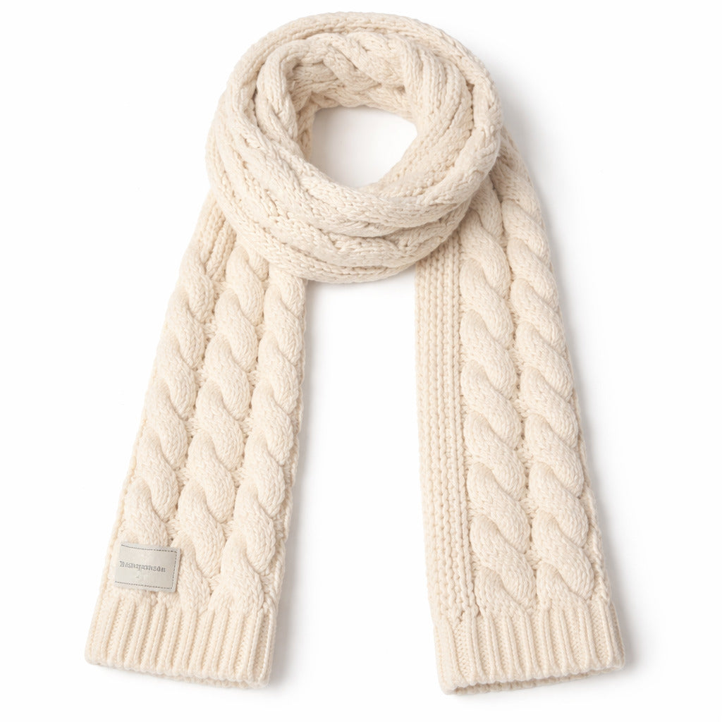 Hinnominate Scarf Sweater White