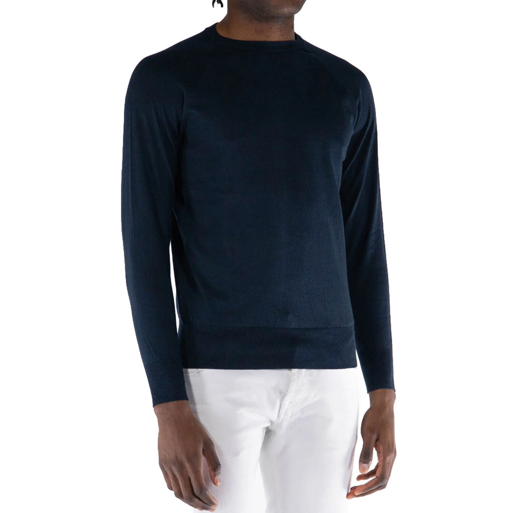 People Of Shibuya Cotton Sweater Hidoi Blue