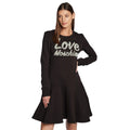 Love Moschino Dress In Cotton Blend With Plush Interior