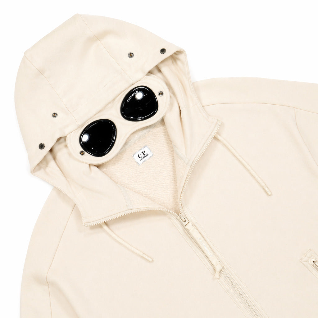 C.P. Company Cotton Sweatshirt Goggles White — view 3