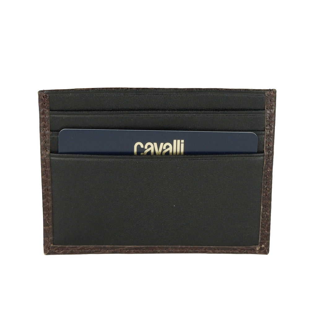 Cavalli Class Calfskin Card Holder Brown — view 2