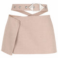 The Attico Wool Skirt Beige