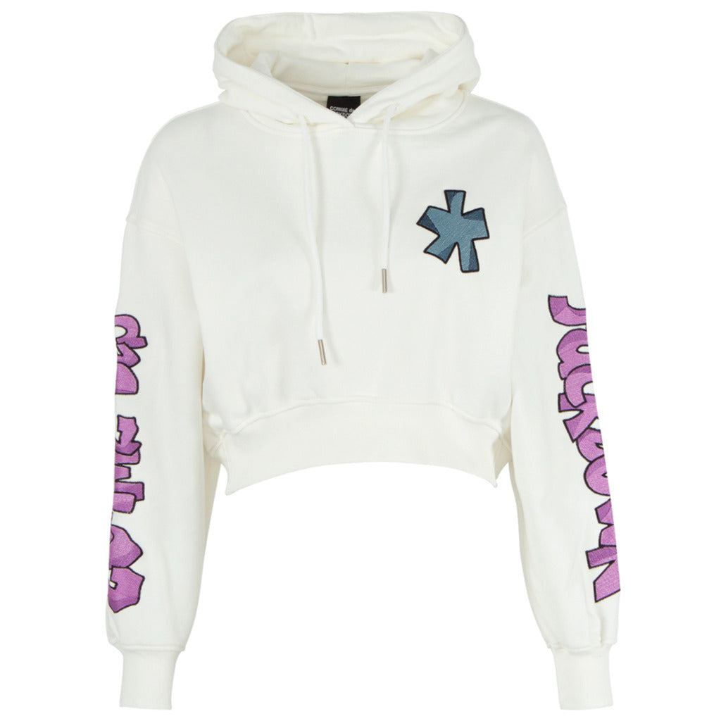 Comme Des Fuckdown Cotton Sweatshirt Hooded Ricamo