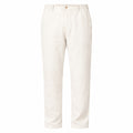 Alpha Studio Linen Trousers Bianchi White