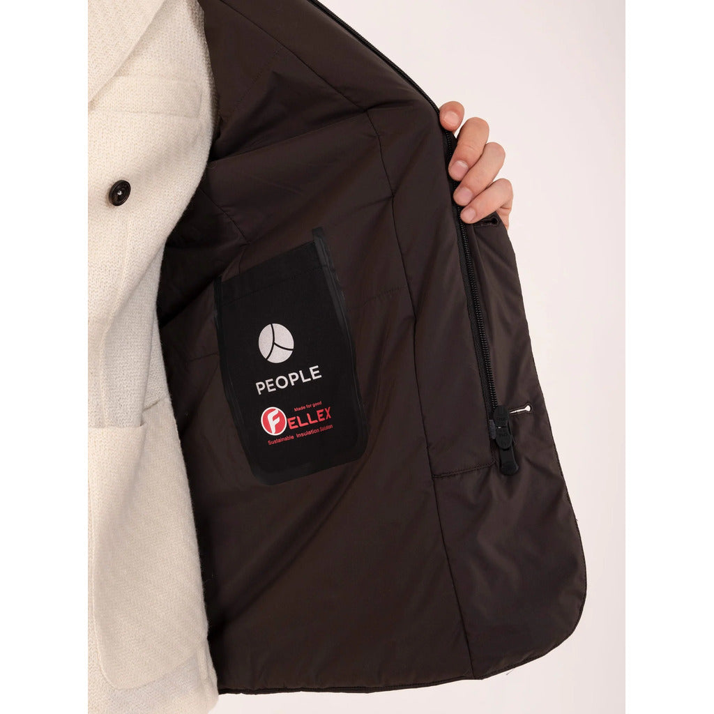 People Of Shibuya Padded Jacket With Thermal Insulation In Technical Brown — view 4