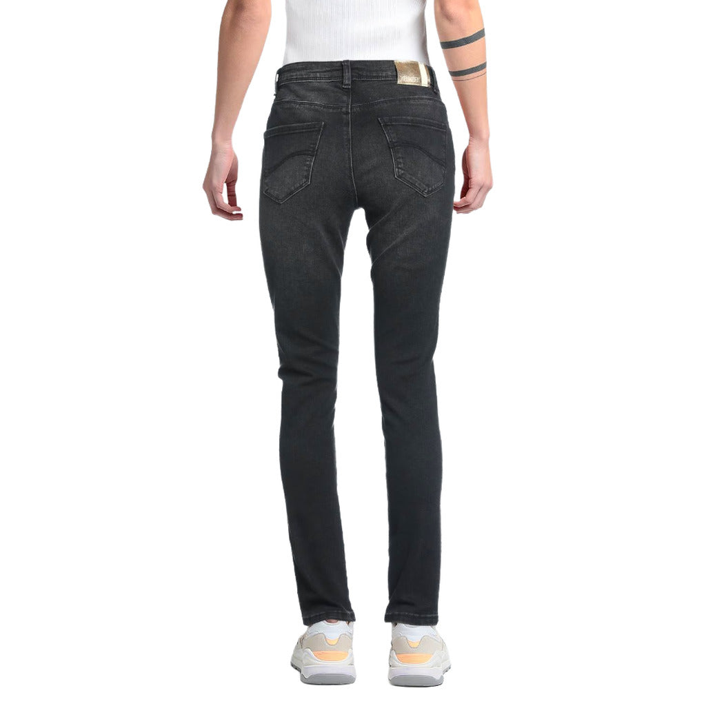 Yes Zee Black Skinny Jeans In Slightly Stretch Cotton — view 2